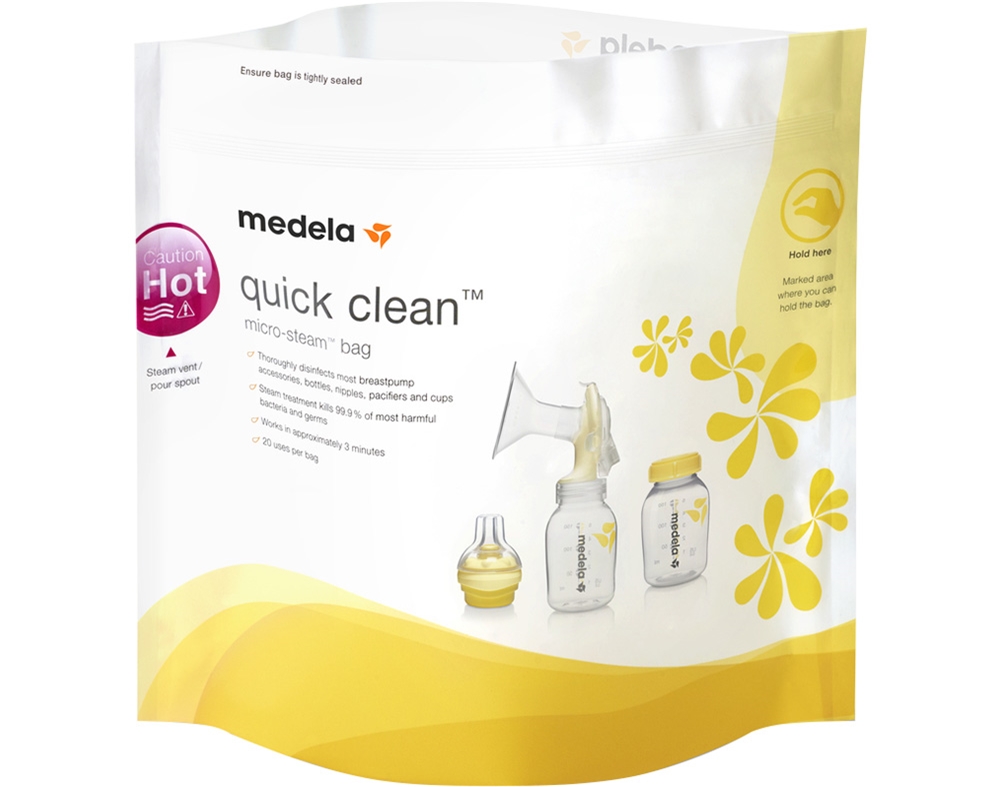 SACOS MEDELA DE ESTERILIZAÇÃO QUICK CLEAN MICROONDAS 5UN