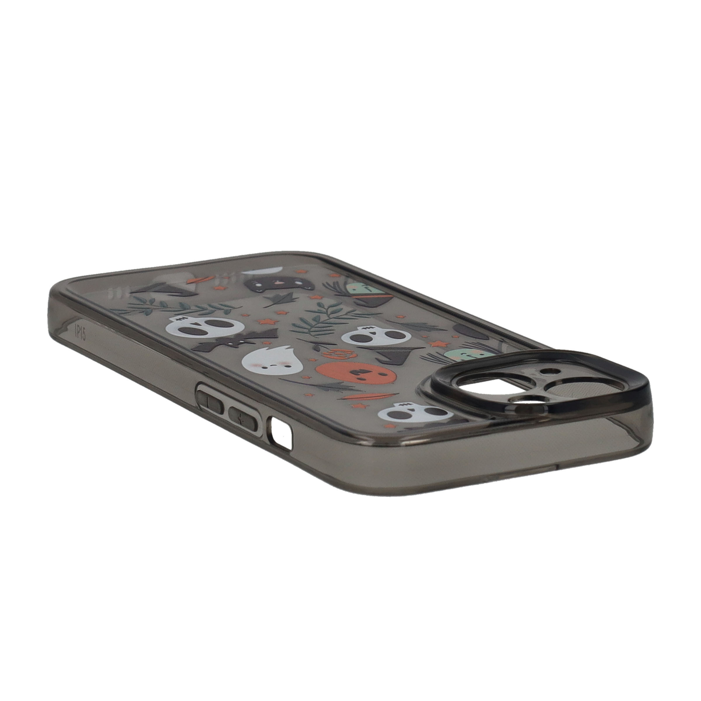 iPhone 15 Gummi Case Schutzhülle mit Kameraschutz - Happy Halloween