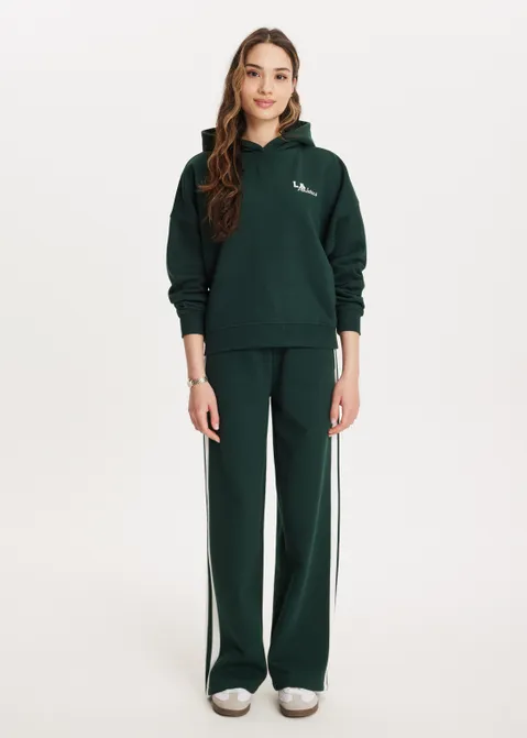 Cropped hoodie artwork groen (GRN.D)