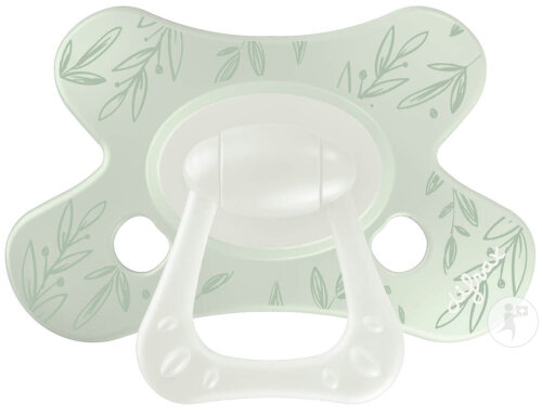 Difrax Sucette Natural 6 Mois+ Dusty Green Leafs 1 Pièce (127B34)