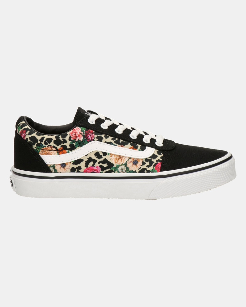 Vans Ward Floral Lage sneakers  - zwart
