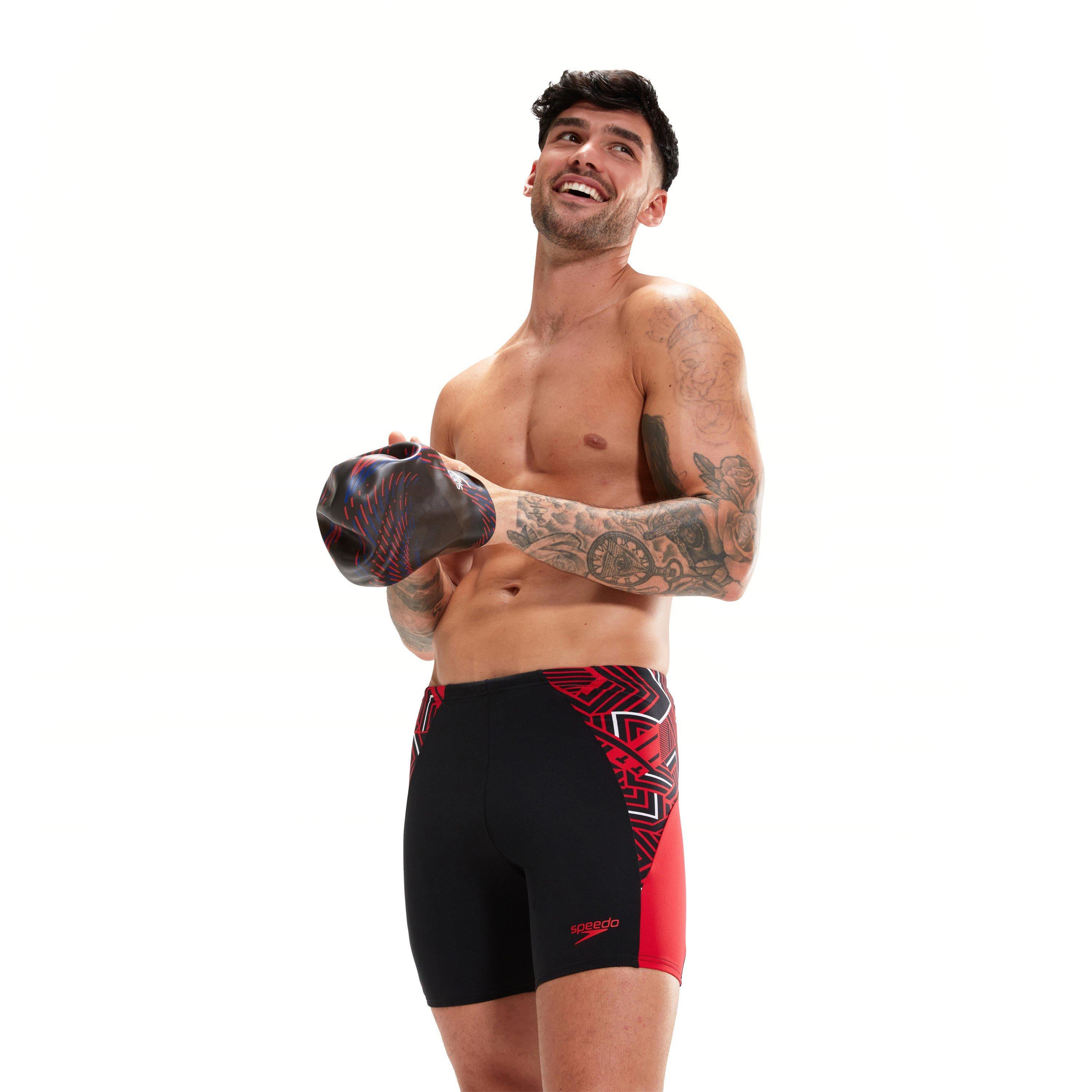 Speedo Splice Mid Jammer Shorts Mens