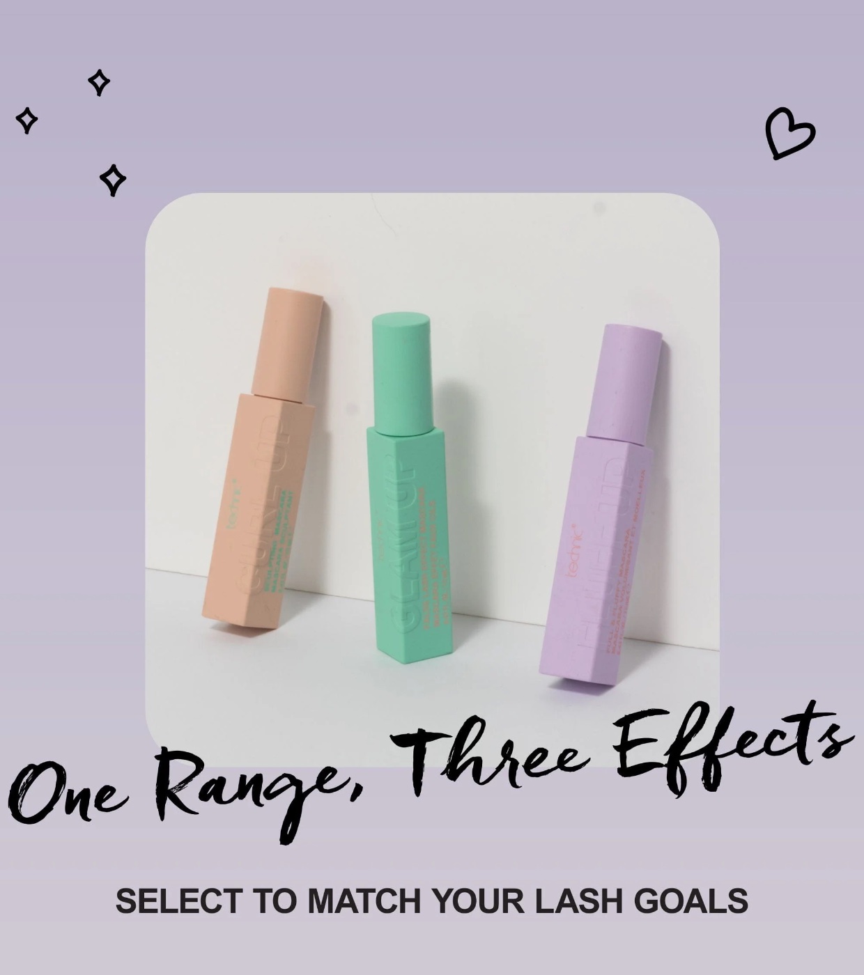 Technic Cosmetics - Máscara de cílios com efeito cílios postiços Glam Up