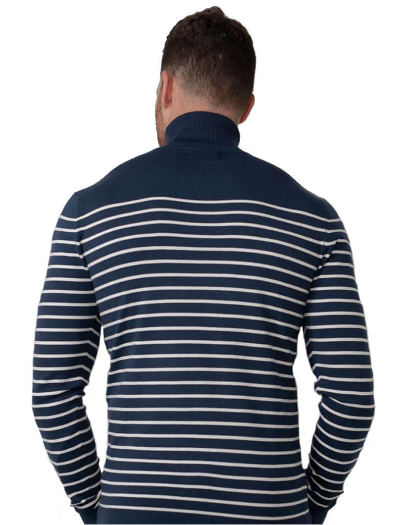 PETROL IND PULL HOMME MARINIÈRE COL ROND DARK PETROL
