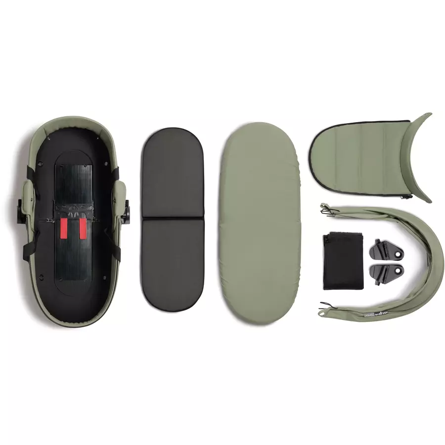 BABYZEN Kinderwagen YOYO2 0+  Black mit Liegewanne Olive