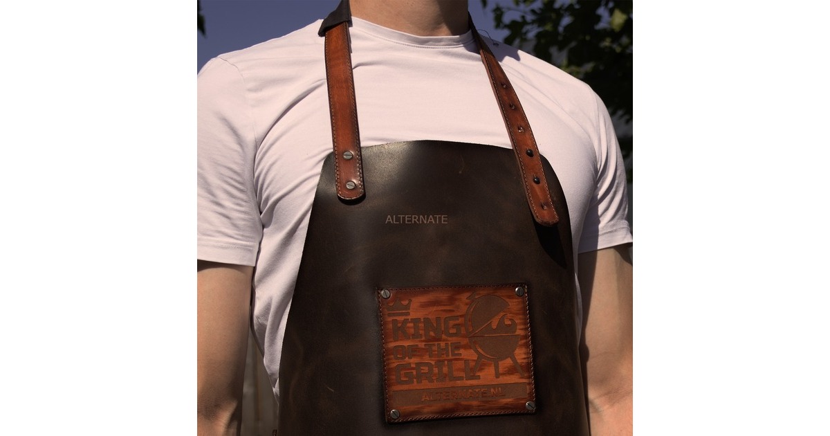 ALTERNATELederen BBQ Schort  (Bruin)