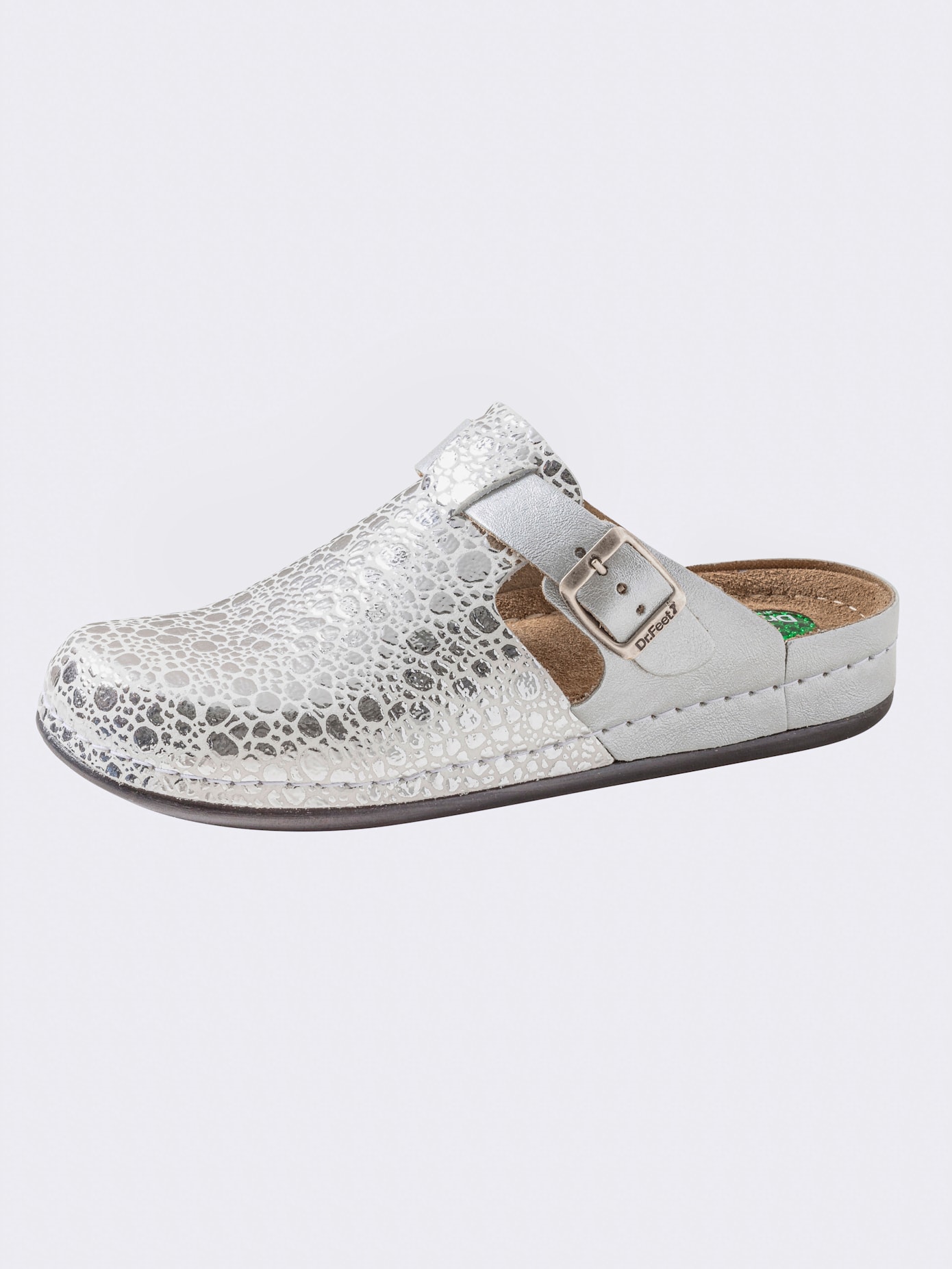 Chaussons cuir vachette gaufré