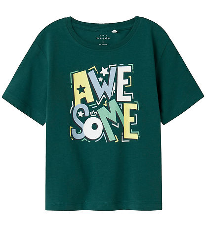 Name It T-Shirt - NmmVictor - Forest Biom/Awsome