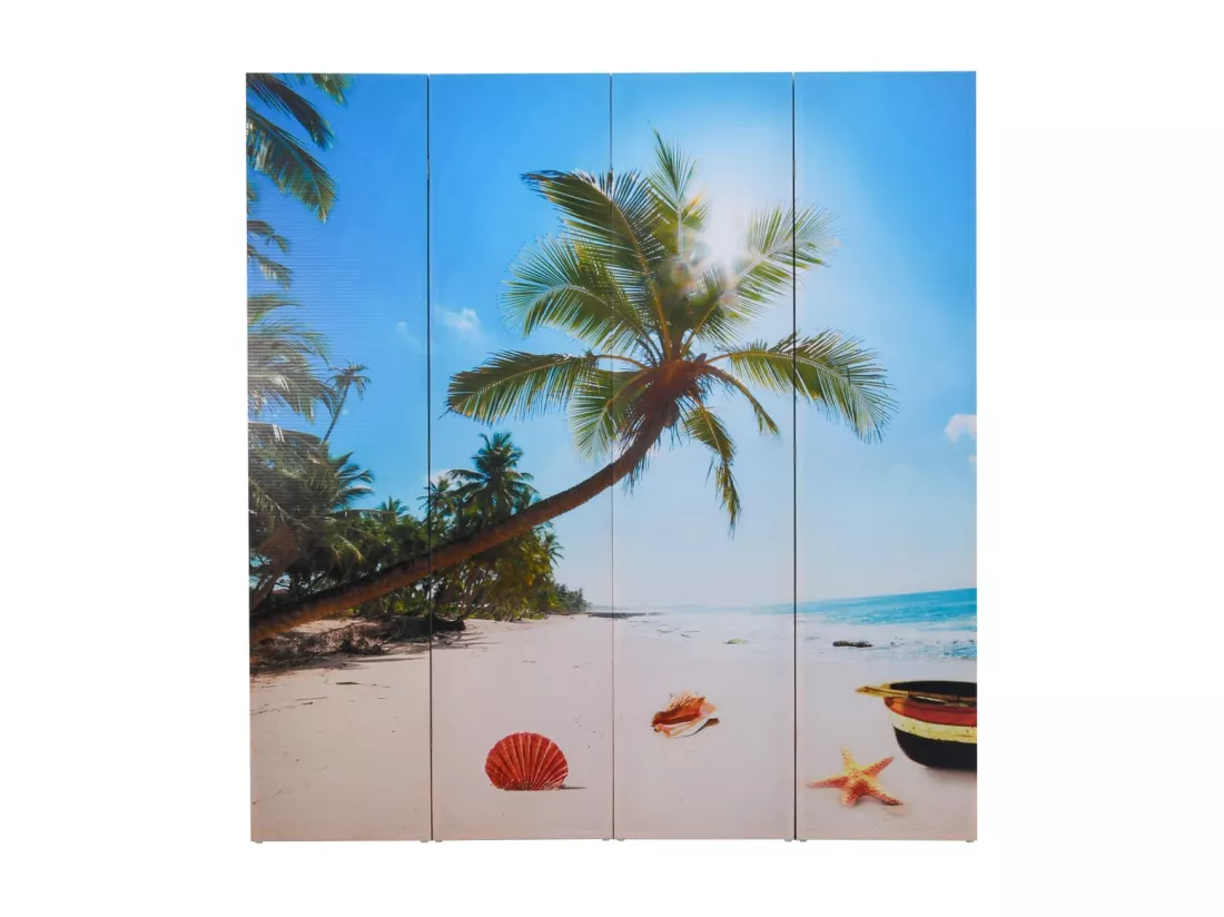 Cloison de séparation pliable 160 x 170 cm Plage