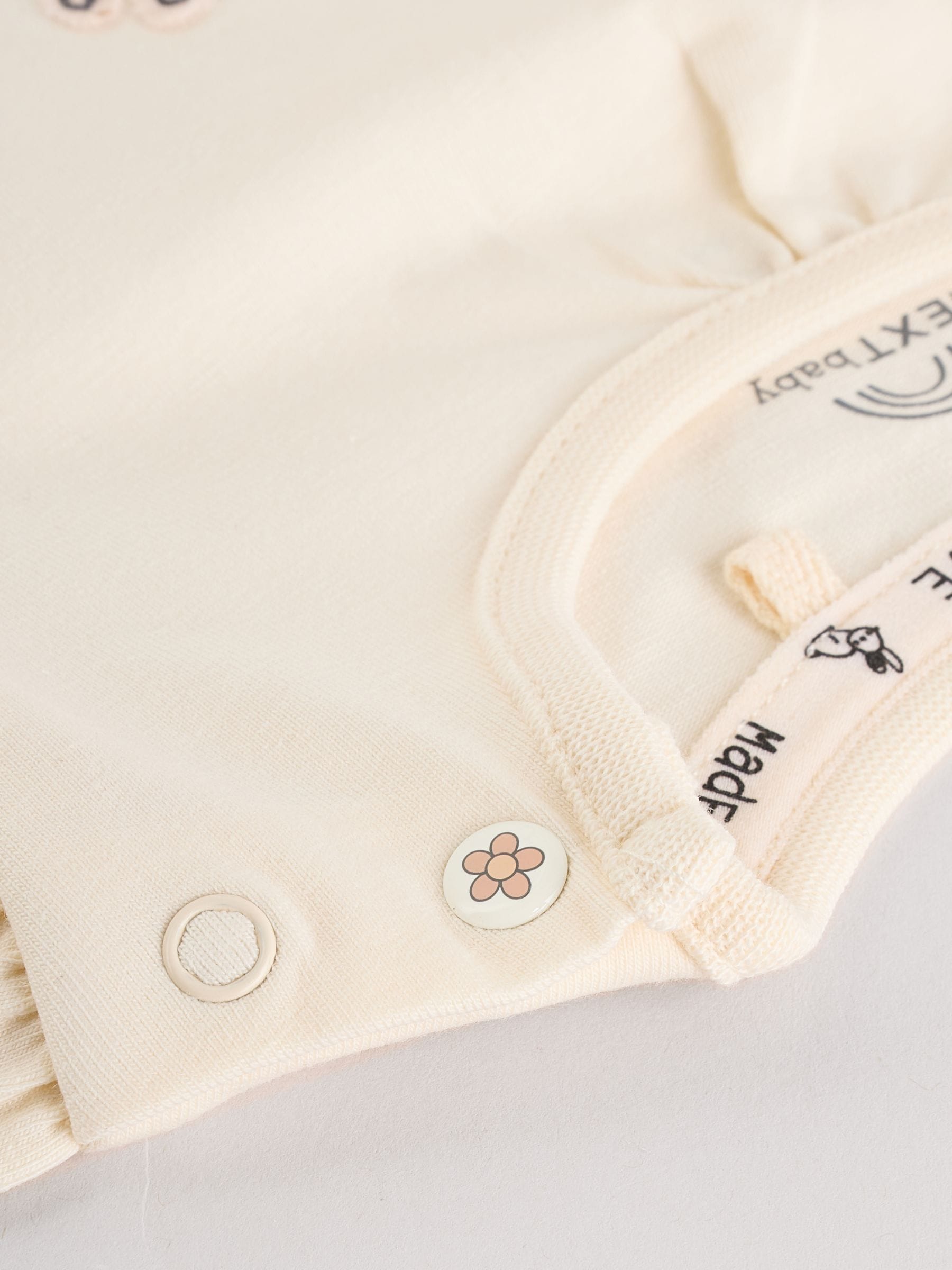 Crème gestreept konijn - Set met lange mouwen en legging voor baby's (0mnd-2jr)
