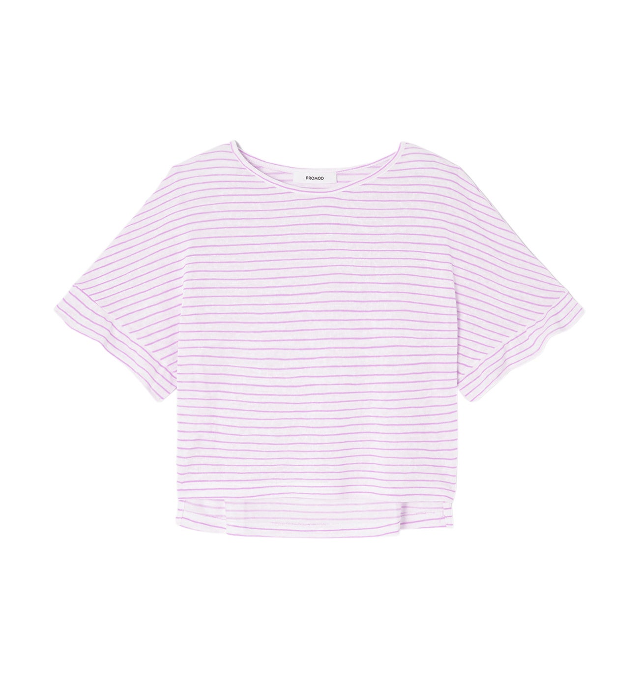 T-shirt rayé Femme - Lilas clair