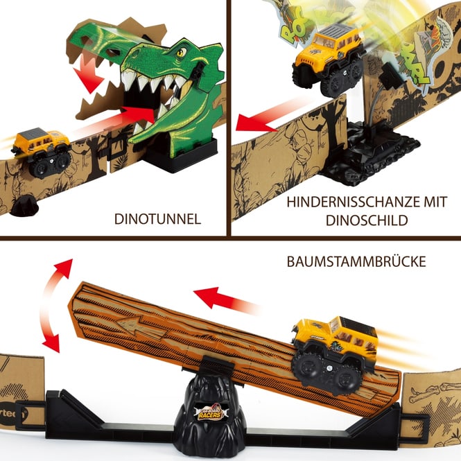Vtech - Car-Board Racers - Dino-Adventure Set