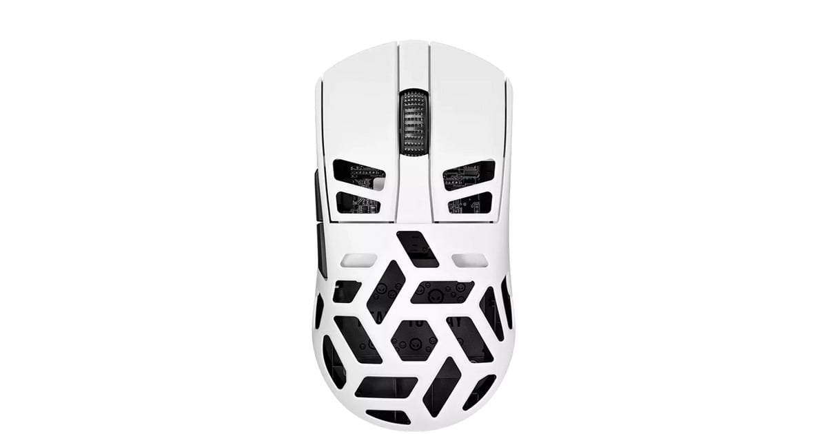 LORGARMSE90W gaming muis  (Wit, 100 - 26000 dpi, Ultralight)