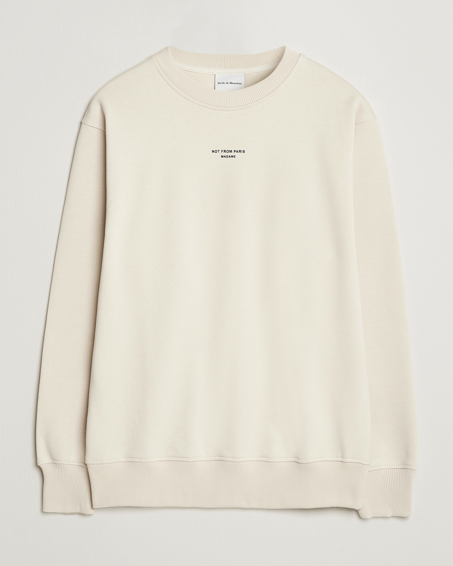 Drôle de Monsieur Classic Slogan Sweatshirt Mastic