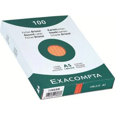 Exacompta 13828B Karteikarten, gelb