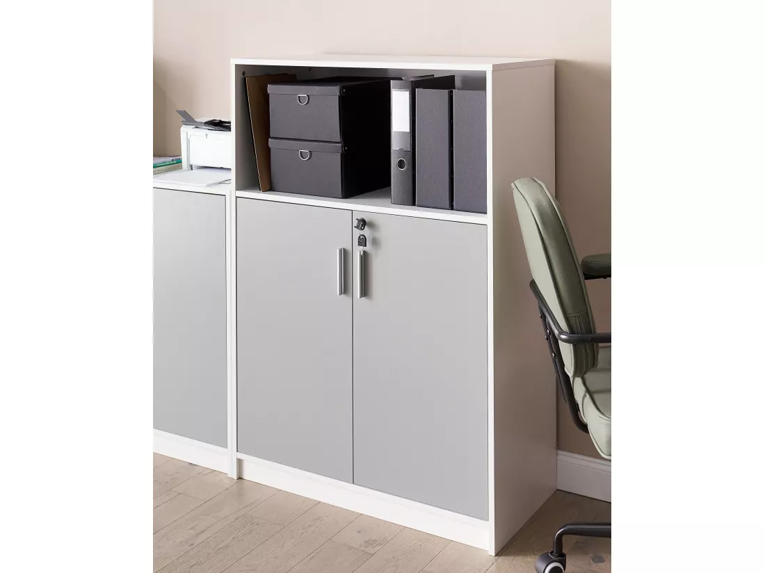 Meuble de rangement ZEHNA Gris clair
