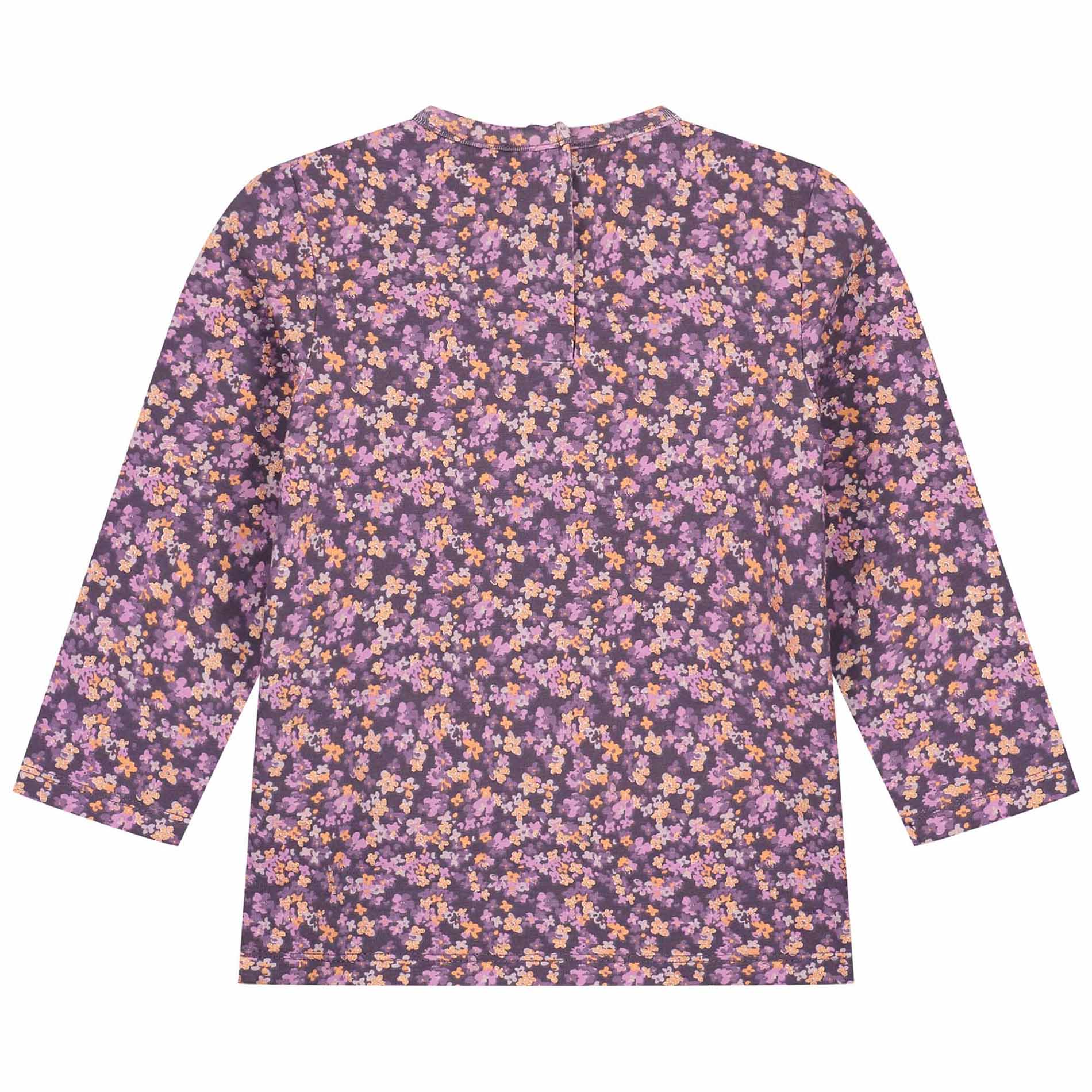 Prénatal peuter shirt lange mouwen bloemen paars
