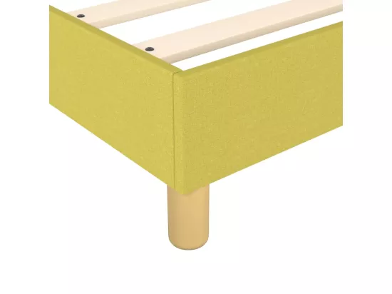 Sommier tapissier Vert 90x200 cm Tissu