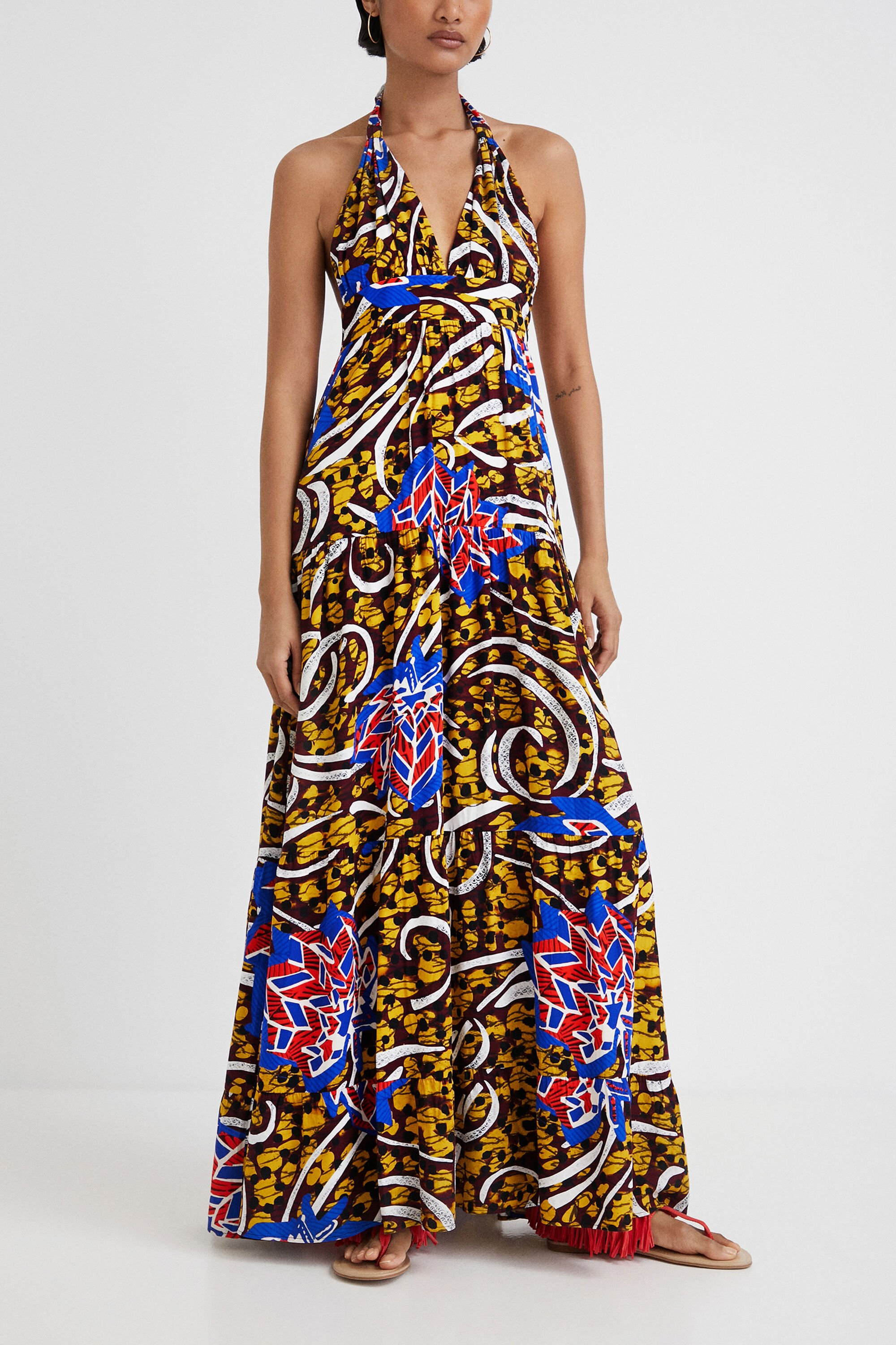 Robe longue dos nu Stella Jean