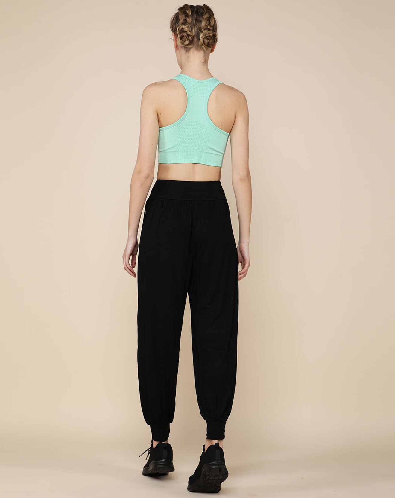 Onamaste Pantalon de Yoga léger et couvrant noir