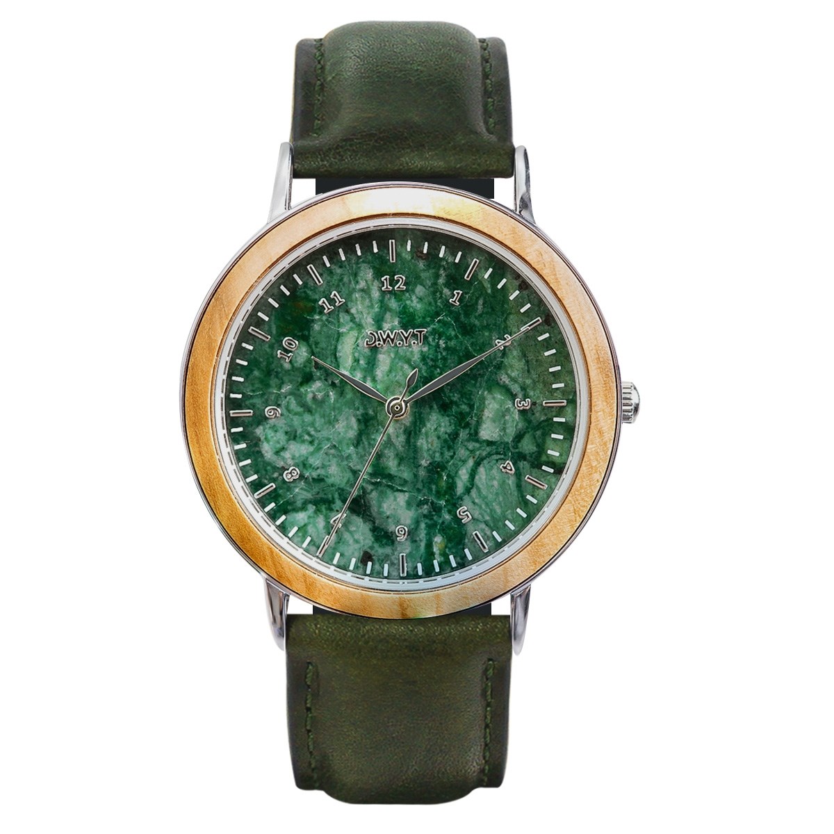 DWYT- Montre en bois - OPUS VERTE