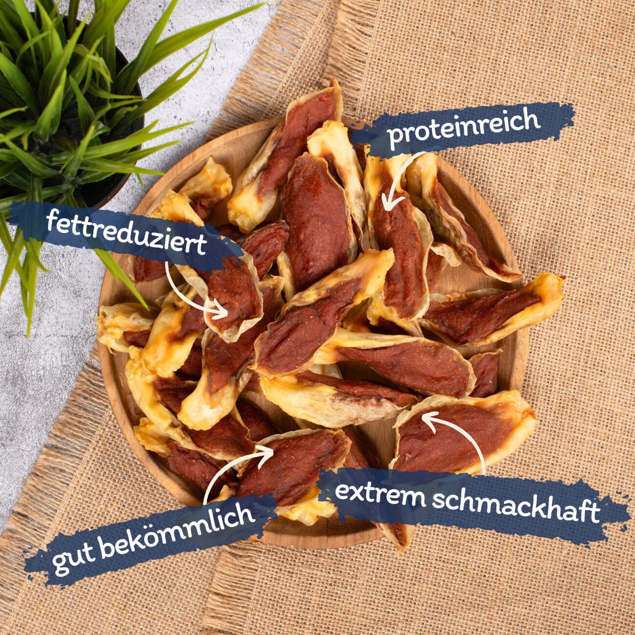 Lyra Pet Kaninchenohren gefüllt mit Huhn 1 kg