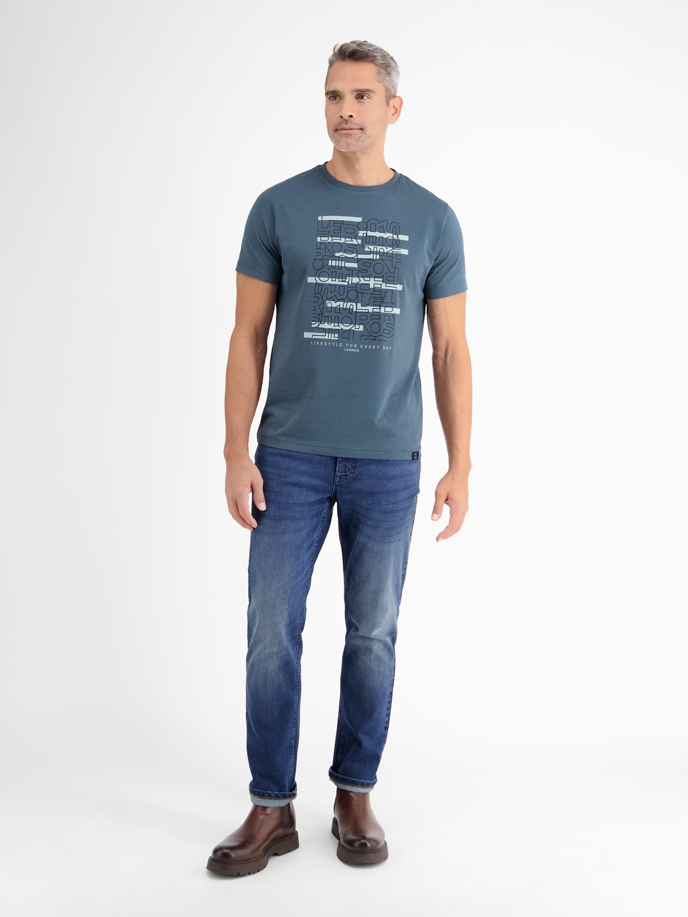 T-Shirt mit Logoprint und Rundhalsausschnitt