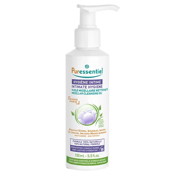 Óleo de Higiene Íntima Puressentiel para Secura Íntima, Orgânico, 150ml