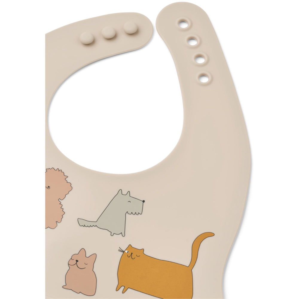 Køb LIEWOOD Cats And Dogs / Sandy Ember Printed Hagesmæk 2-Pak