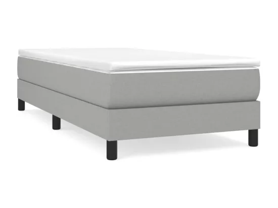 Sommier à lattes de lit Gris clair 80x200 cm Tissu
