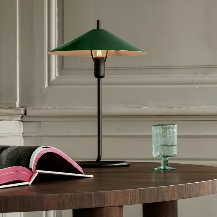 Ferm Living - Oli Weinglas, recycelt amber