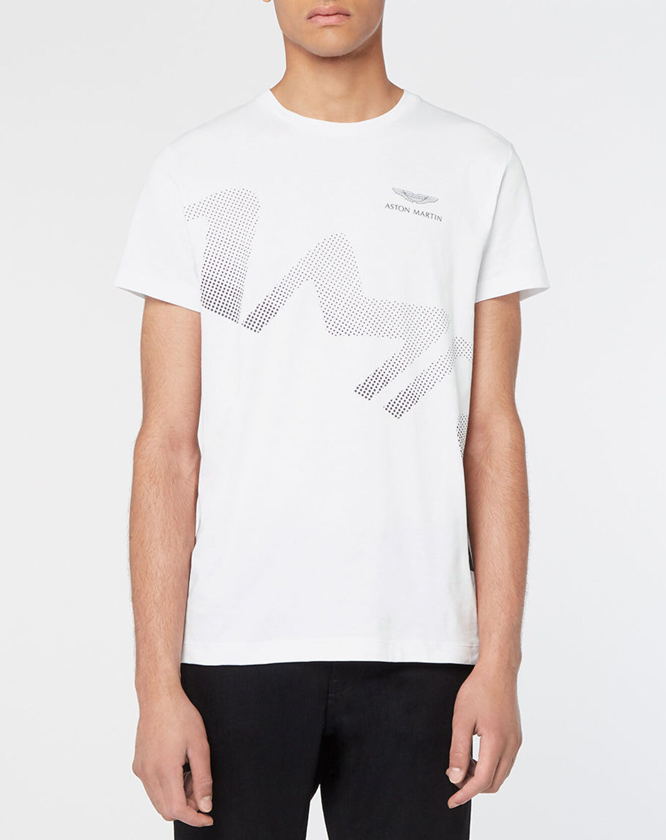 Hackett London T-Shirt Logo Aston Martin Racing blanc