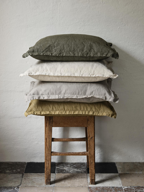 Broste Copenhagen Linn kussenhoes 40x60 Dove Grey