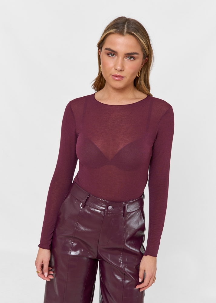 Lucy top burgundy