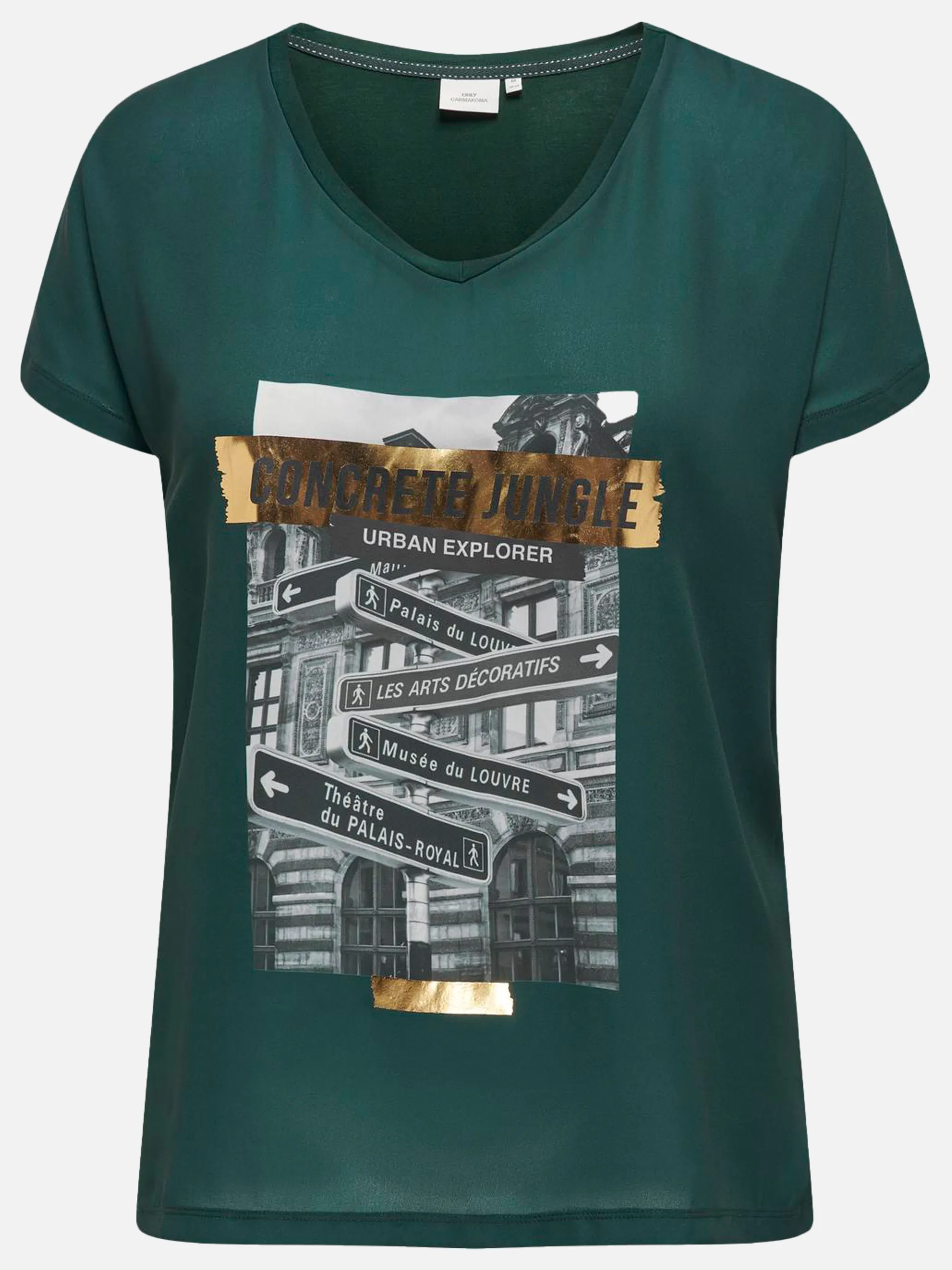 Only Carmakoma CARKETTY LIFE SS V-NE Shirt
