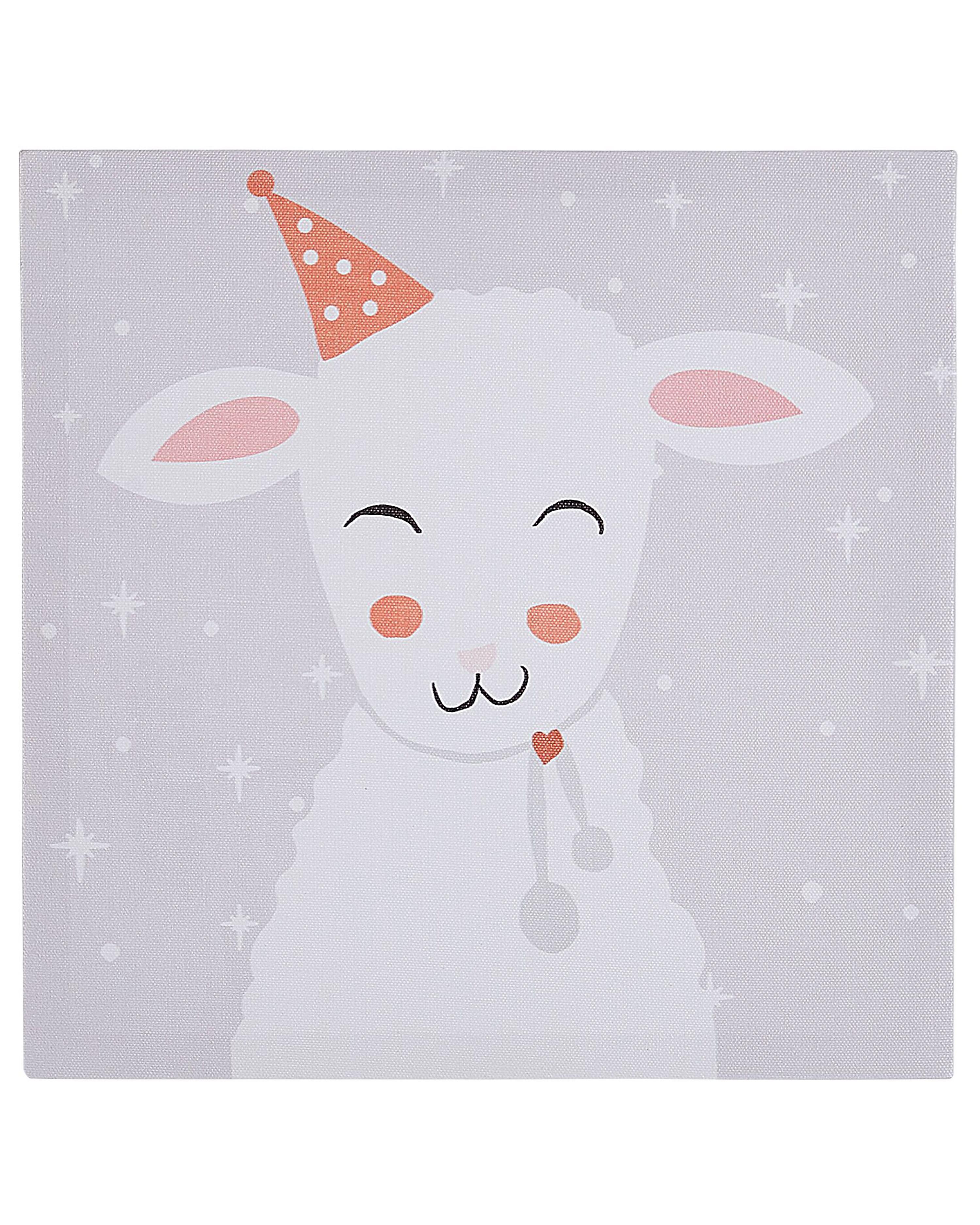 Set van 4 canvassen BOMBI Kids motief 30 x 30 cm Meerkleurig