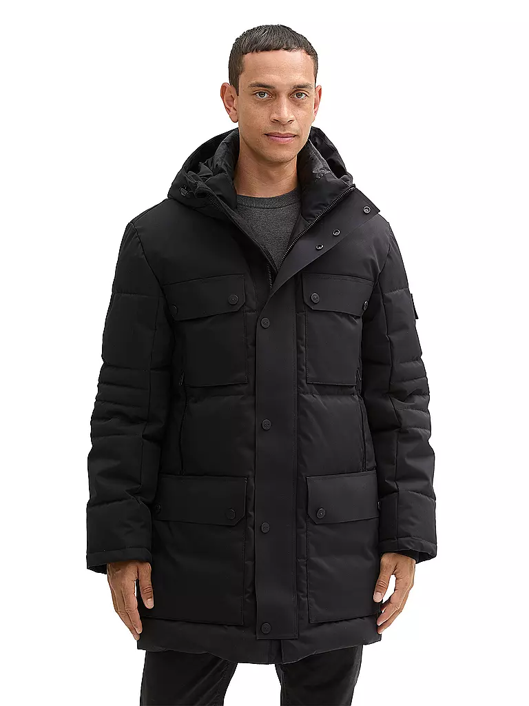 TOM TAILOR Parka schwarz