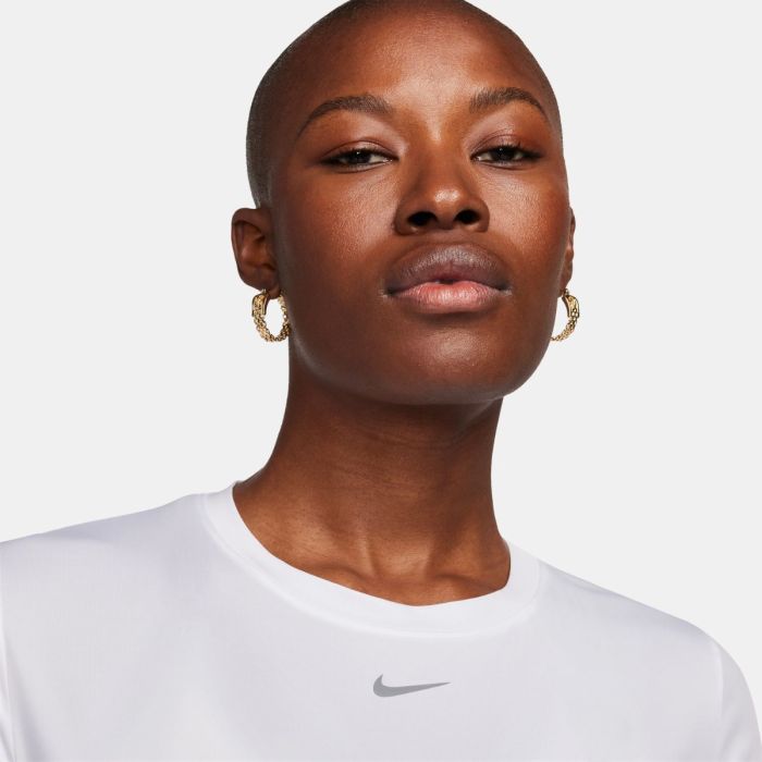 Nike Dame T-shirts Dri-FIT One Classic Short Sleeve Tee Hvid
