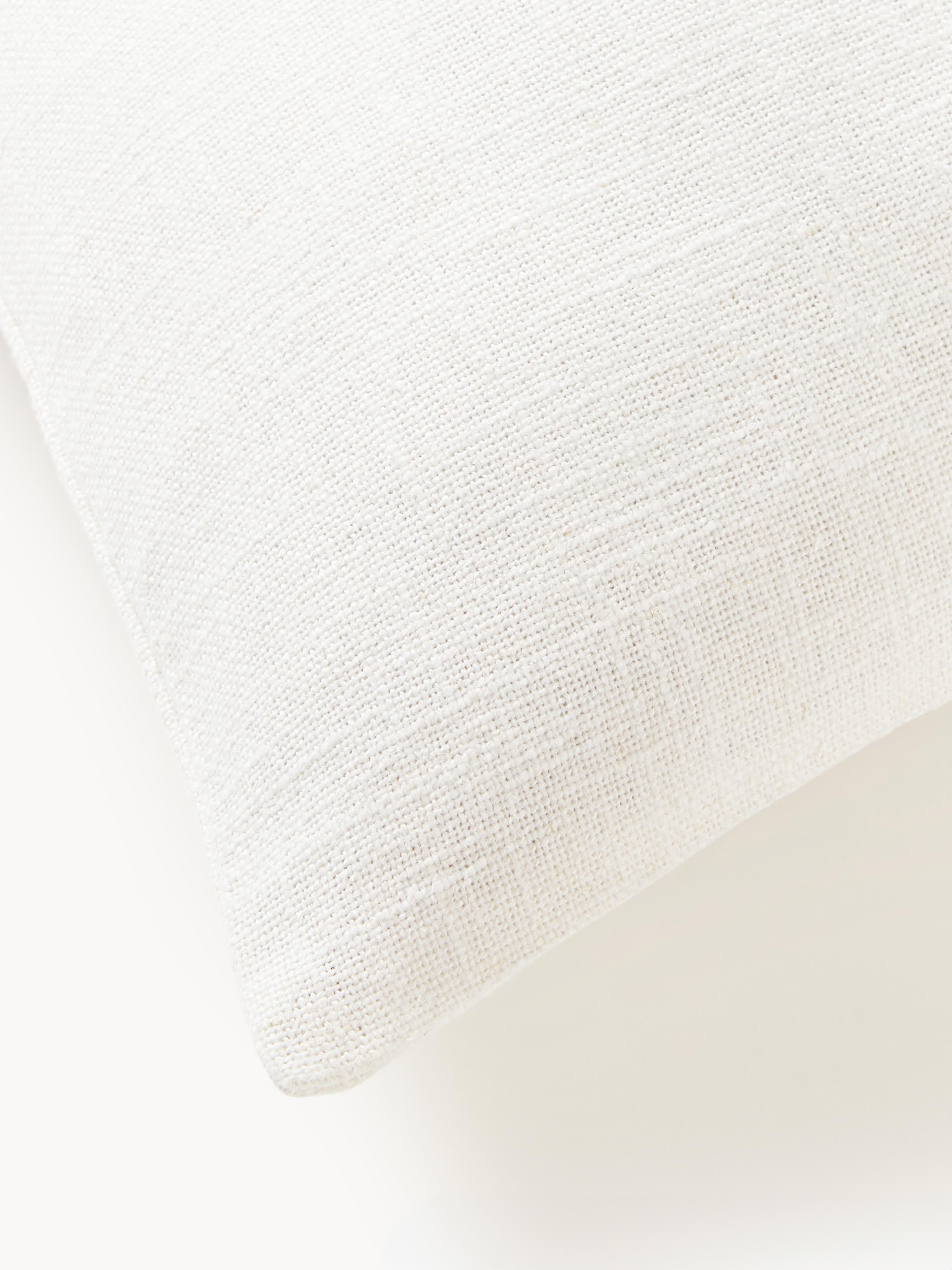 Handgeweven kussenhoes Terre met decoratieve naad