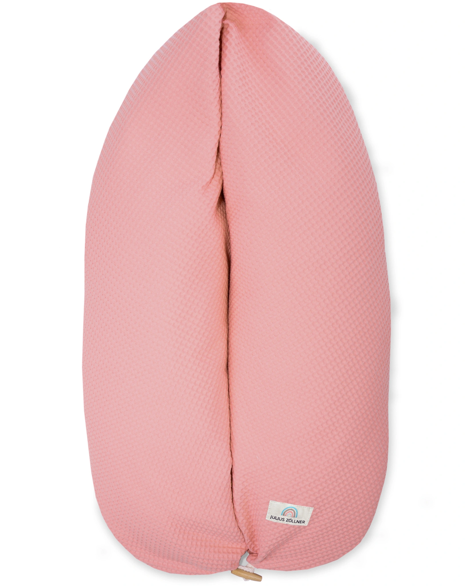Stillkissen mit Knopf NAPPI WAFFELPIQUE (190x30) in blush