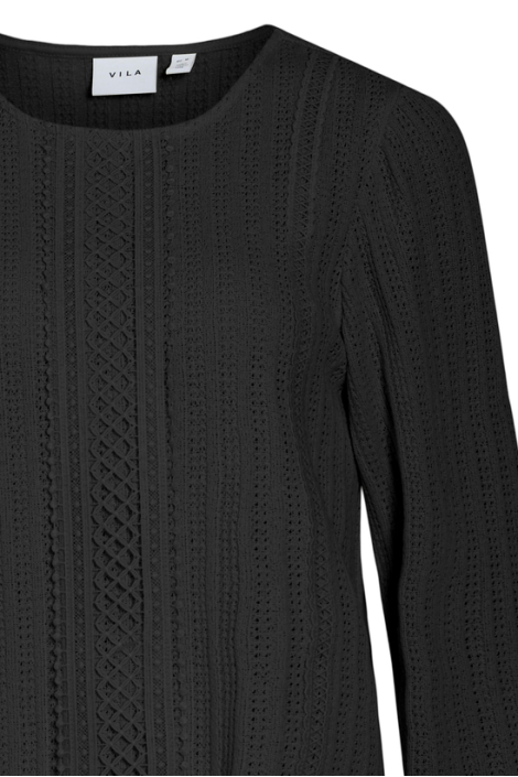 Vila zwarte dames blouse