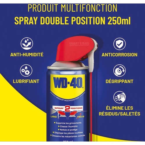 Bombe lubrifiant Multifonction - double spray - 250 mL
