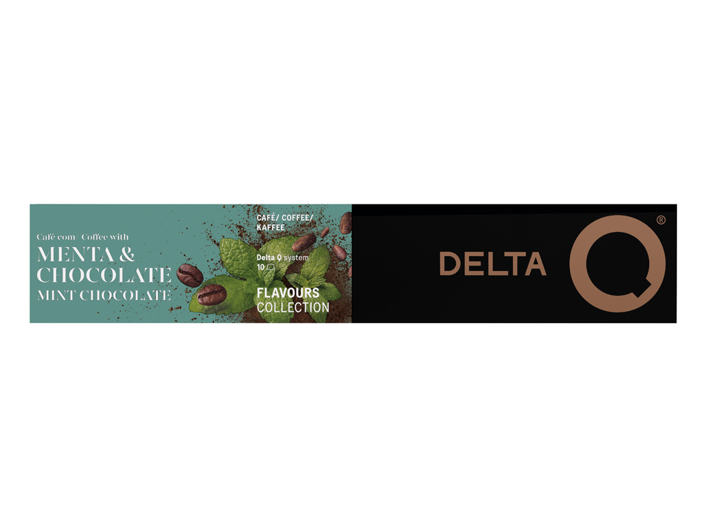 CÁPSULAS CAFÉ DELTA Q MENTA E CHOCOLATE 10 UN