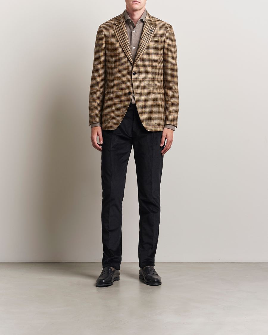 100Hands Herringbone Flannel Cut Away Shirt Caramel