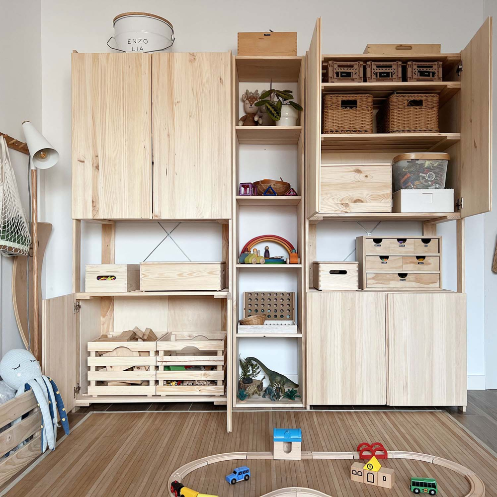 Etagère en pin massif nova 76.5 x 38.5 x 174.5 cm