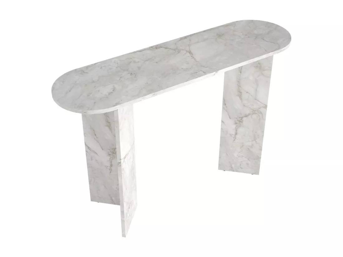 Console - Effet marbre blanc - TOPANIA