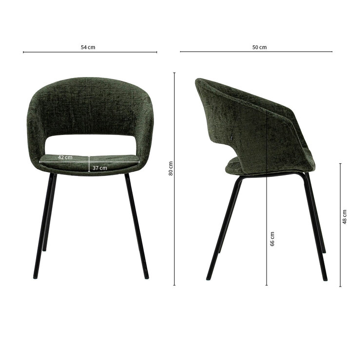 Eetkamerstoel - Mette groen | Modern design