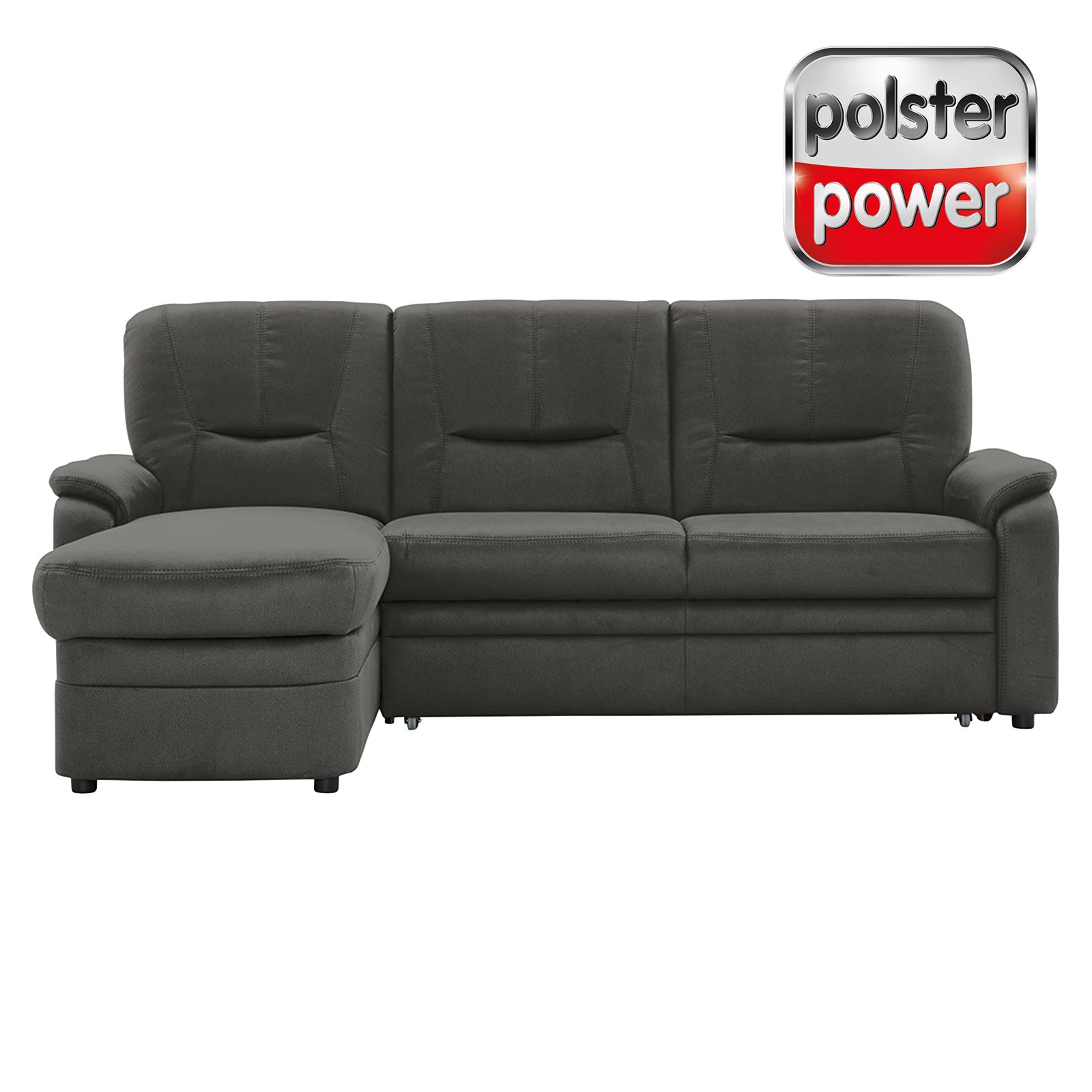 polsterpower Ecksofa - Holiday steel - Basismodell - Recamiere links