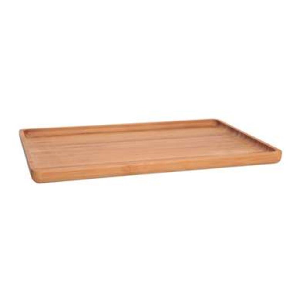 Cosy & Trendy Dienblad - bamboe - opstaande rand - rechthoek - 29 cm