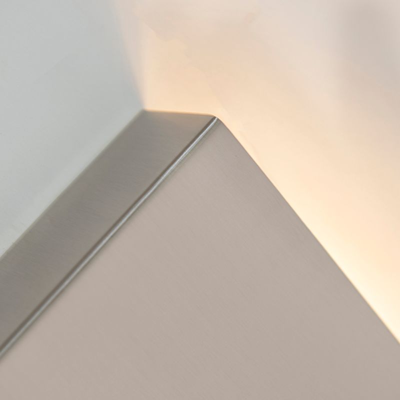Moderne wandlamp staal 2-lichts - Otan